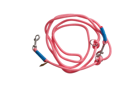 Touwwerk riem roze